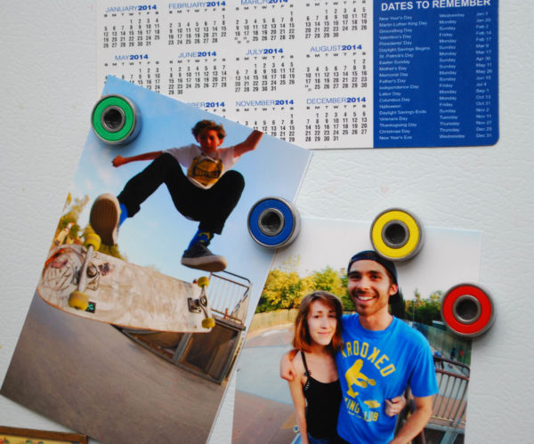bearing magnets, skateboard, gift idea, roller derby