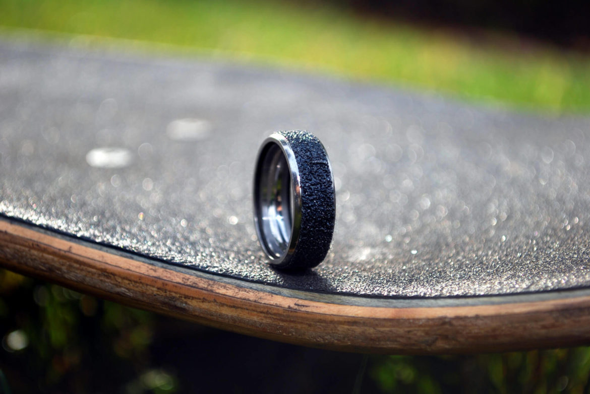 made from, broken skateboards, jewelry