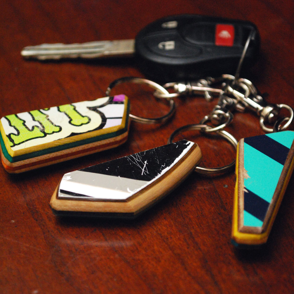 Recycled Skateboard Rings Skateboard Gifts, Rings, Recycled Jewelry