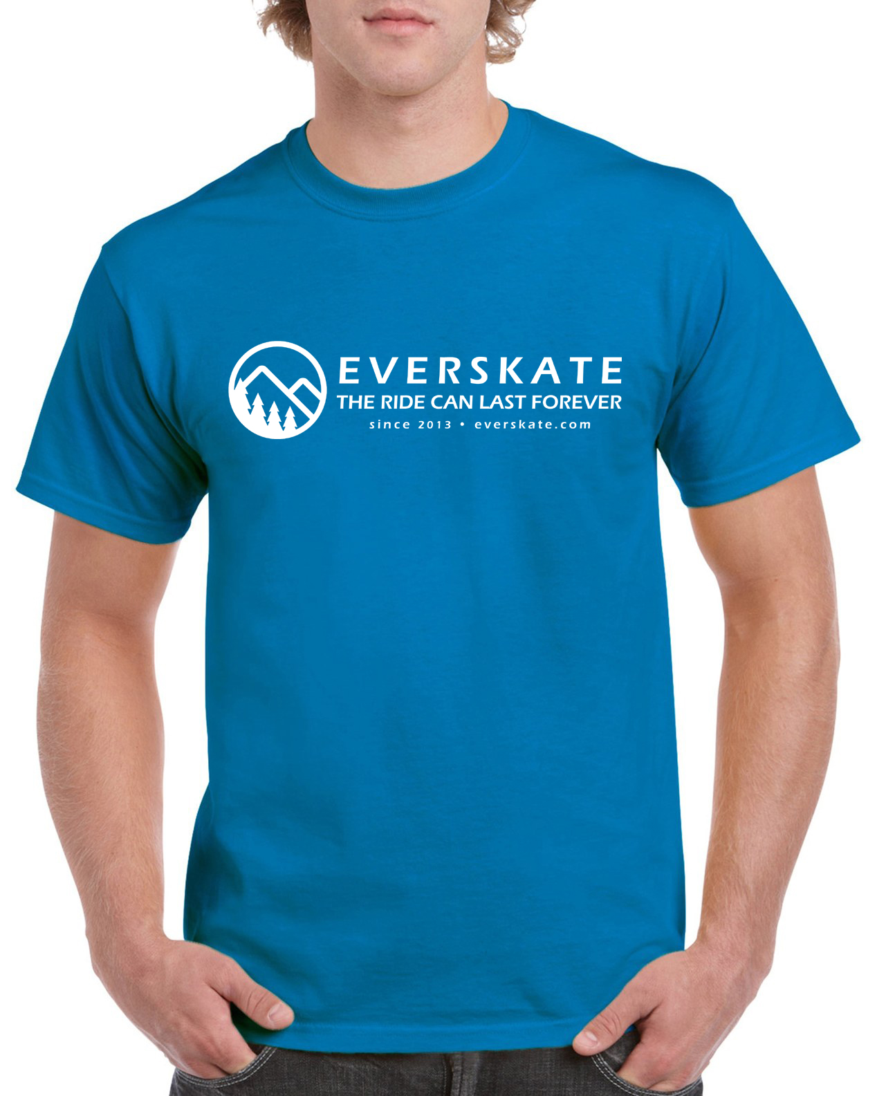 Skateboard Shirt - Thrasher Shirt - Blue Everskate Shirt